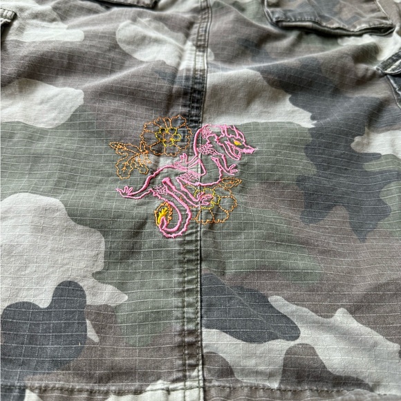 Vintage y2k mossimo army cargo skirt 100% cotton - Picture 6 of 7